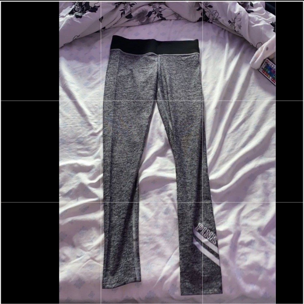 girls leggings, size-XS, brand-PINK, color- grey